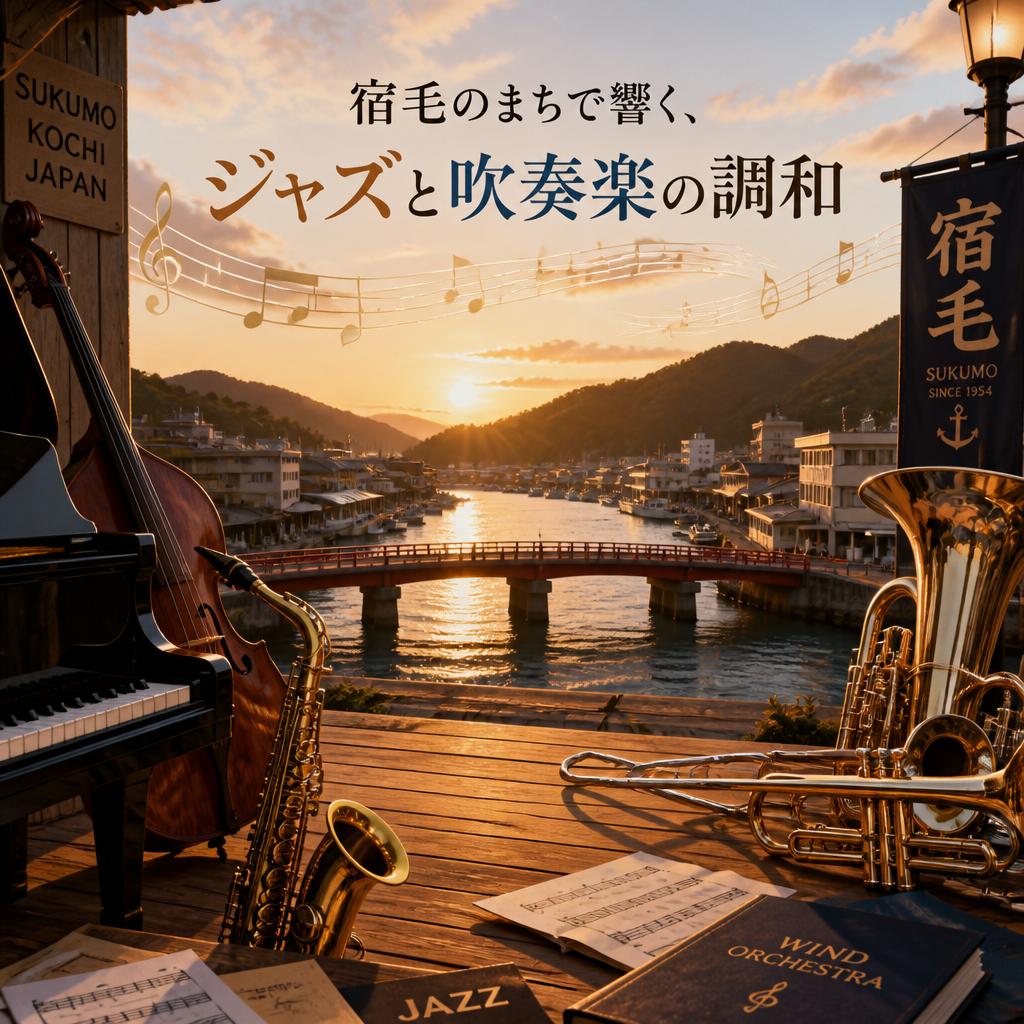 宿毛のまちで響く、ジャズと吹奏楽の調和