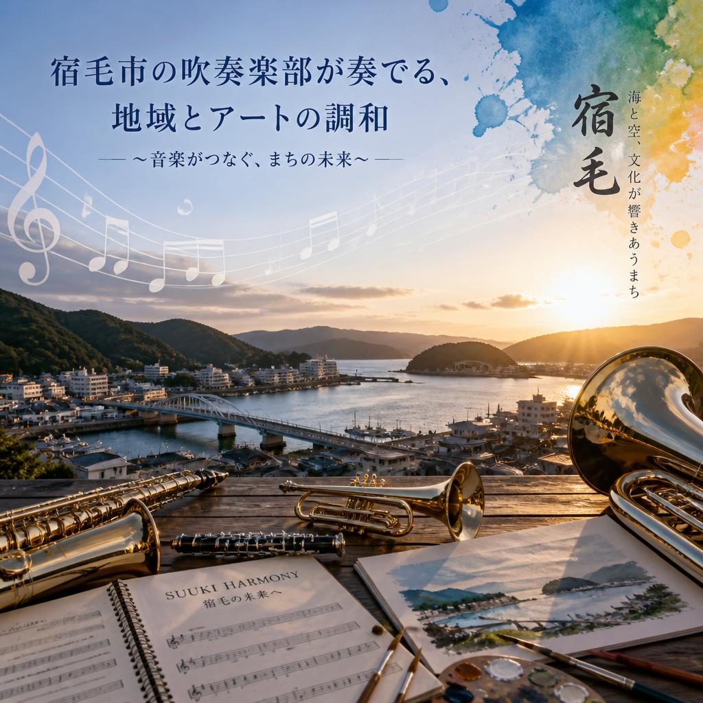 宿毛市の吹奏楽部が奏でる、地域とアートの調和