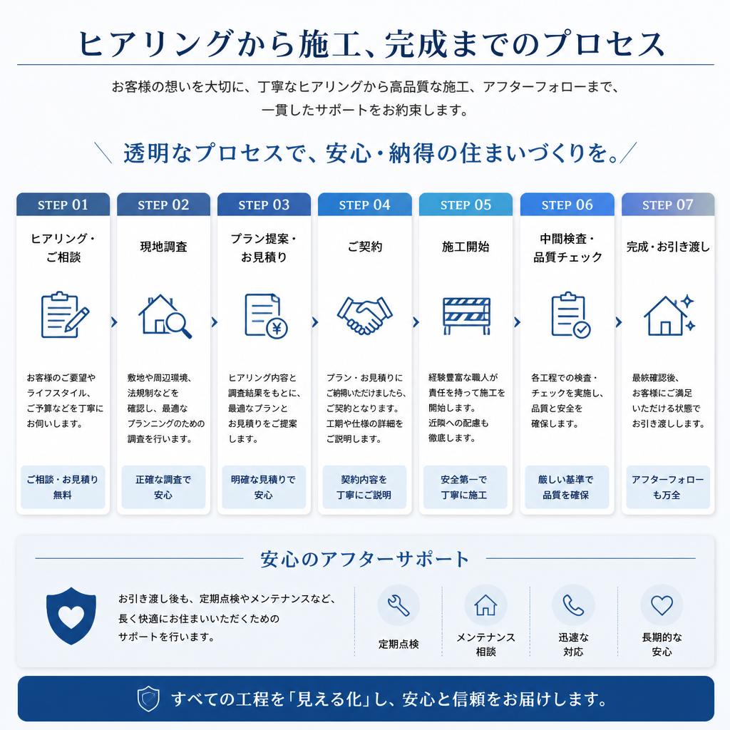 リフォームプロセスの透明性