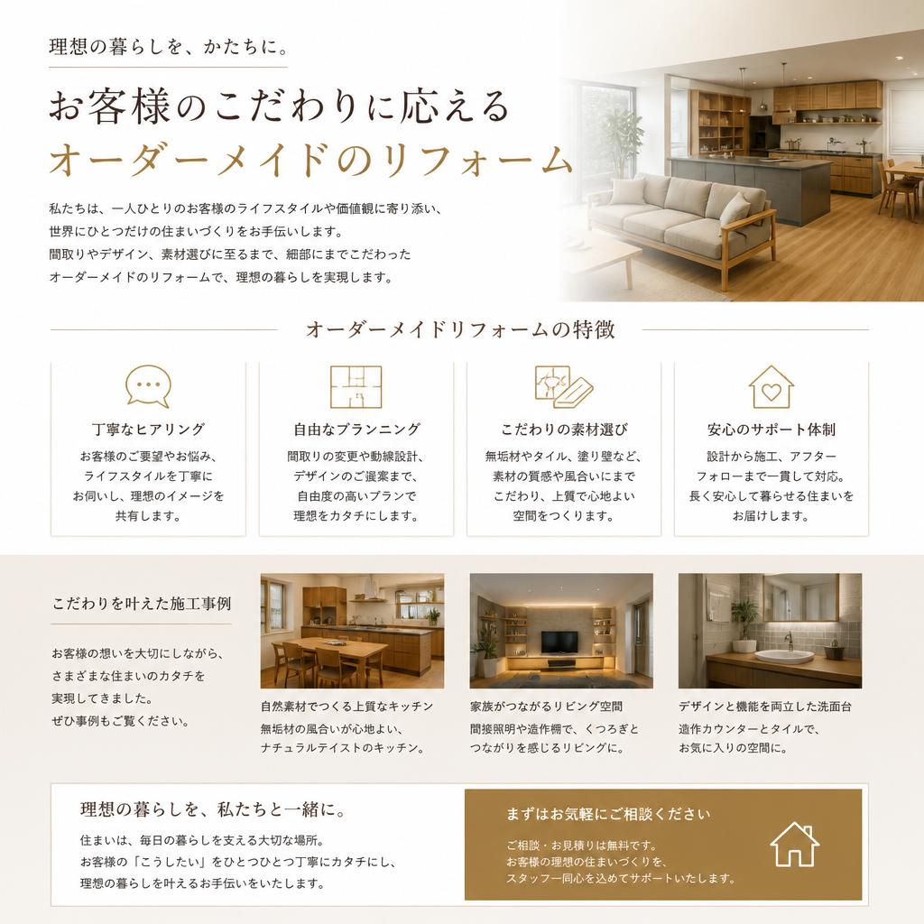 4. オーダーメイドで叶える理想の住まい