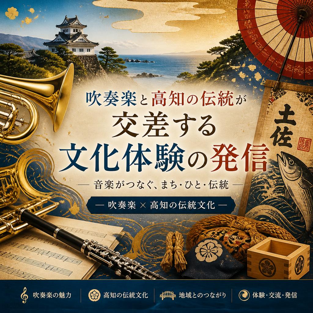 吹奏楽と高知の伝統が交差する文化体験の発信